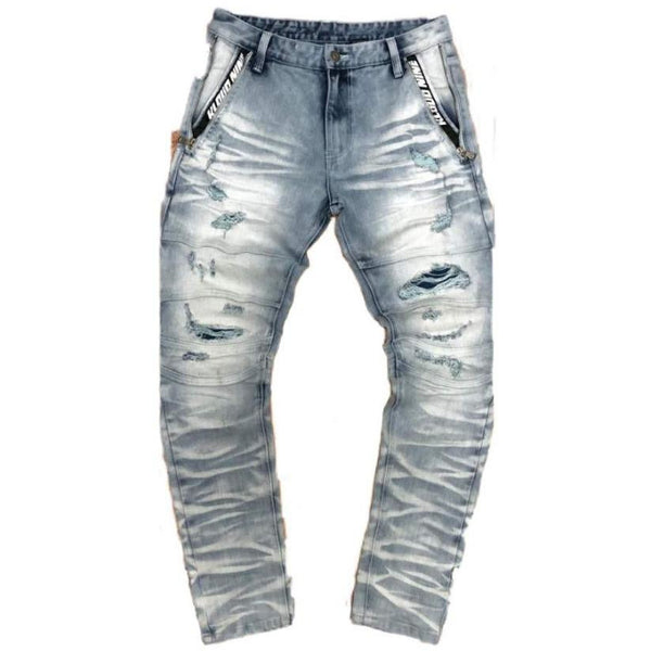 MENS PREMIUM SPAN DENIM W/ SIDE POCKET ZIPPERS